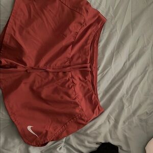 Nike Red Athletic Shorts Lightweight Breathable